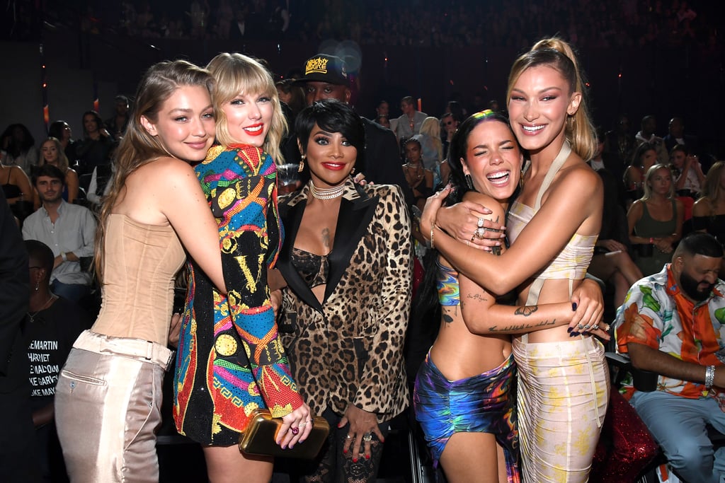 Gigi Hadid, Taylor Swift, Pepa, Halsey, and Bella Hadid at the 2019 MTV VMAs