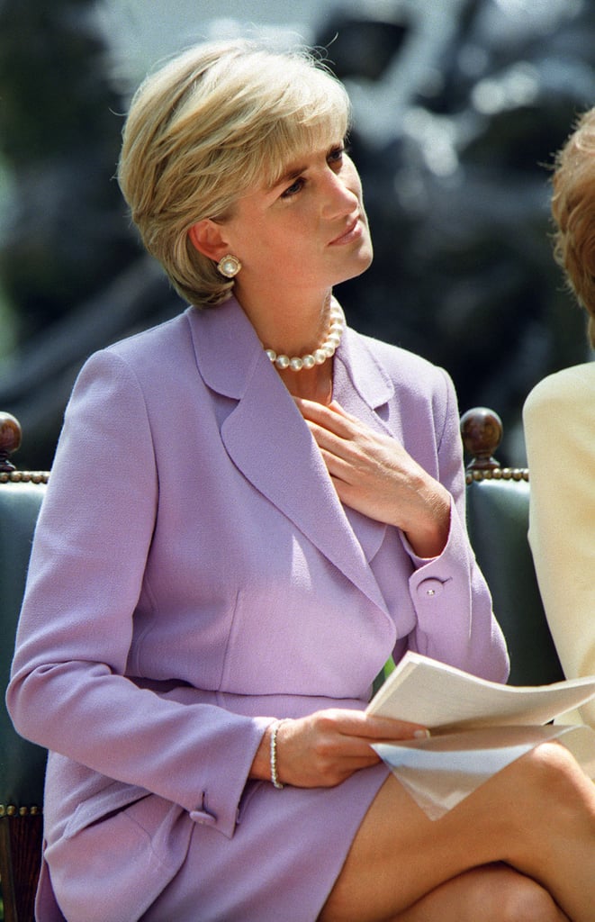 Diana attended a ceremony for the Red Cross headquarters in Washington DC in June 1997.