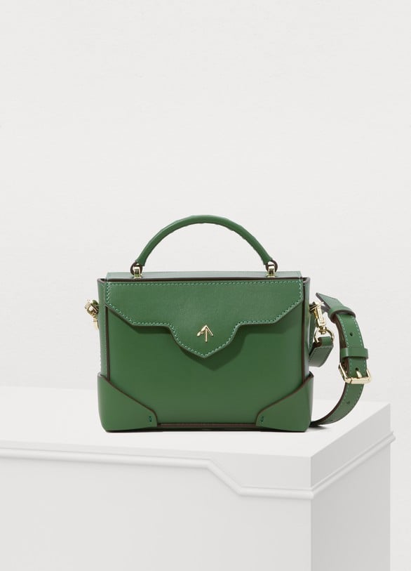 Kate's Bag in Leather | Kate Middleton Green Manu Atelier Bag ...