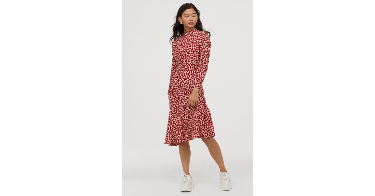 h&m asymmetric dress