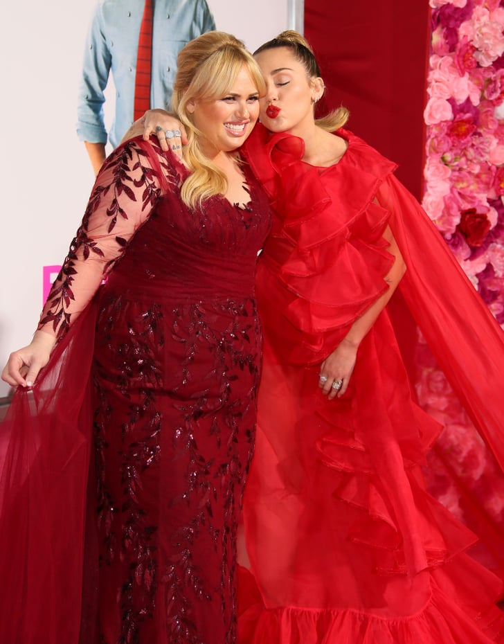 Miley Cyrus's Red Dress at Isn't It Romantic Premiere | POPSUGAR