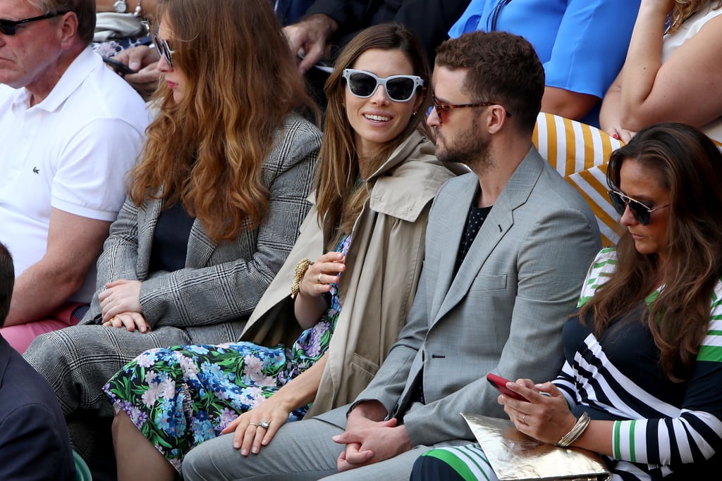 Justin Timberlake and Jessica Biel at Wimbledon July 2018