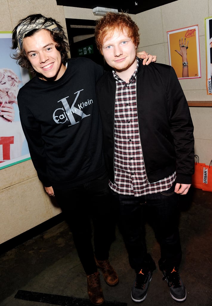 Harry posed with Ed.