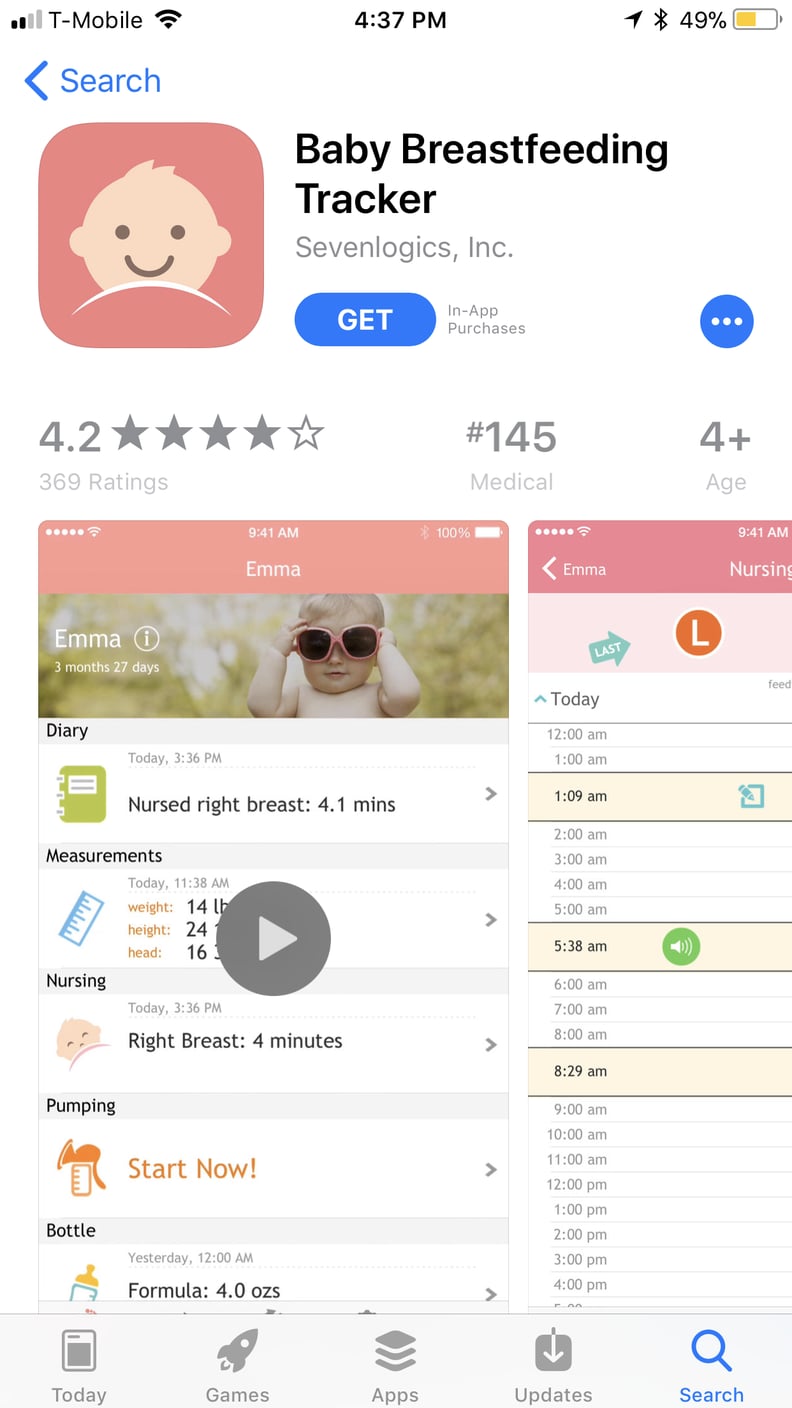 Baby Breastfeeding Tracker