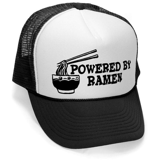 Powered By Ramen Trucker Cap