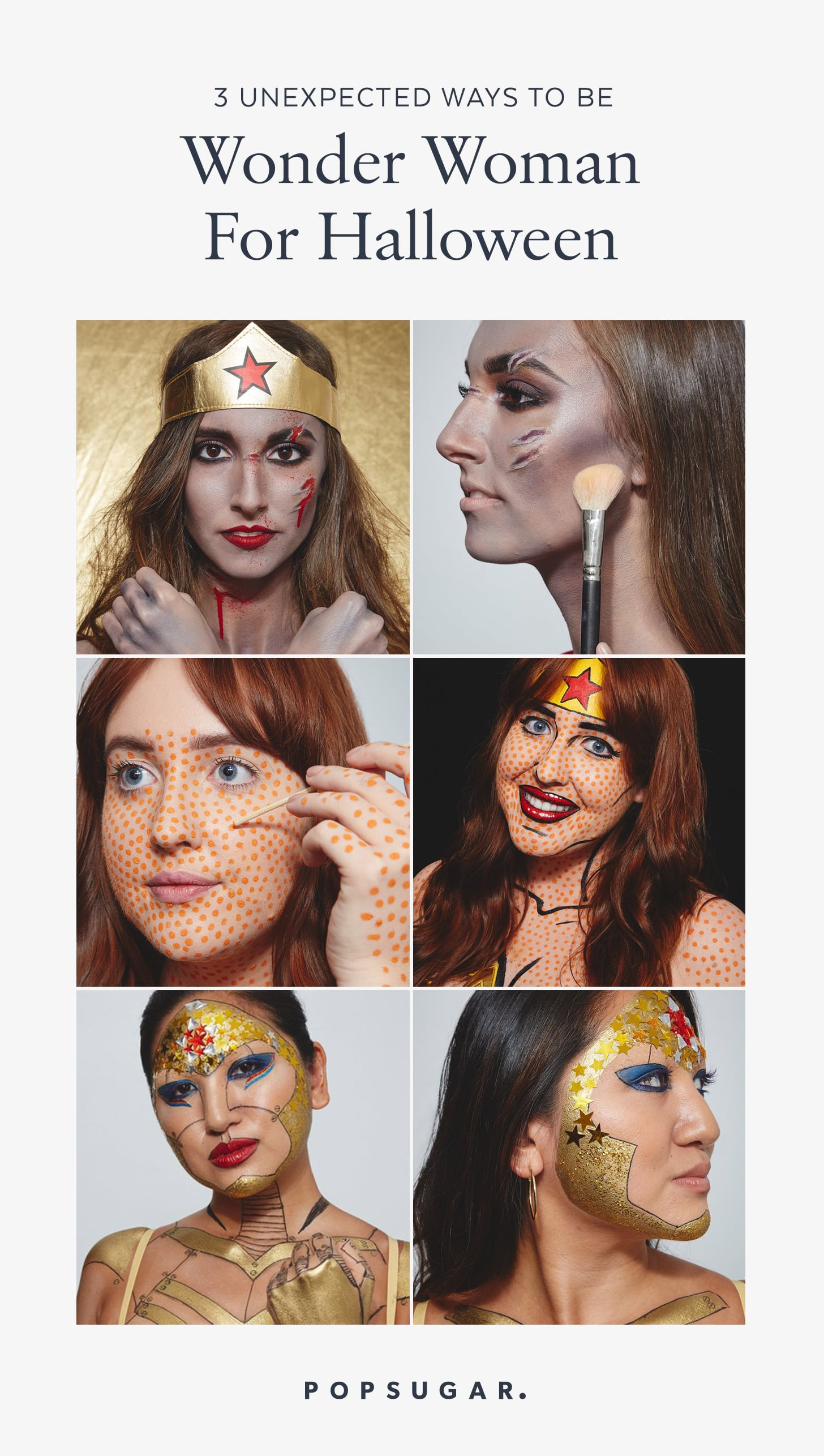 Wonder Woman Halloween Makeup Popsugar Beauty