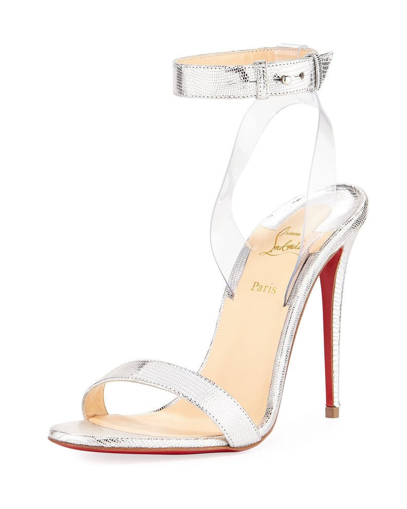 Christian Louboutin Jonatina Embossed Red Sole Sandal