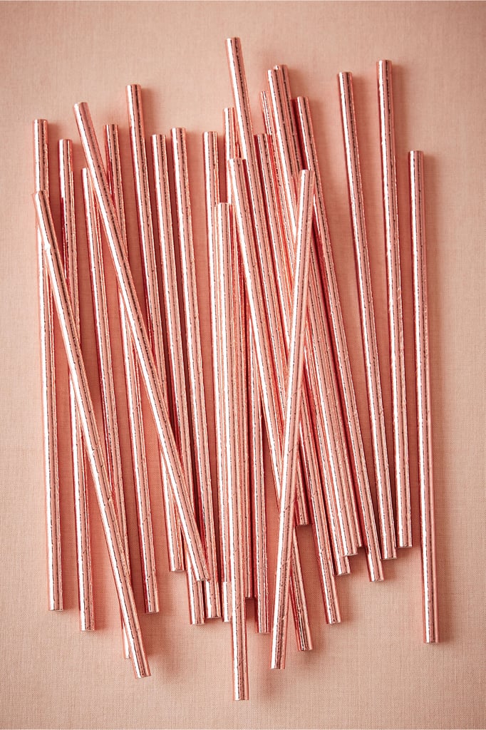 BHLDN Rose Gold Straws ($7)