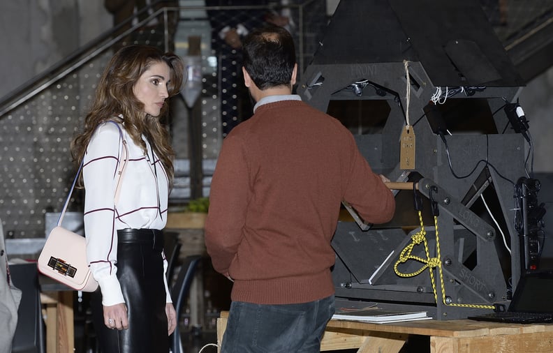 Queen Rania's Red Louis Vuitton Bag