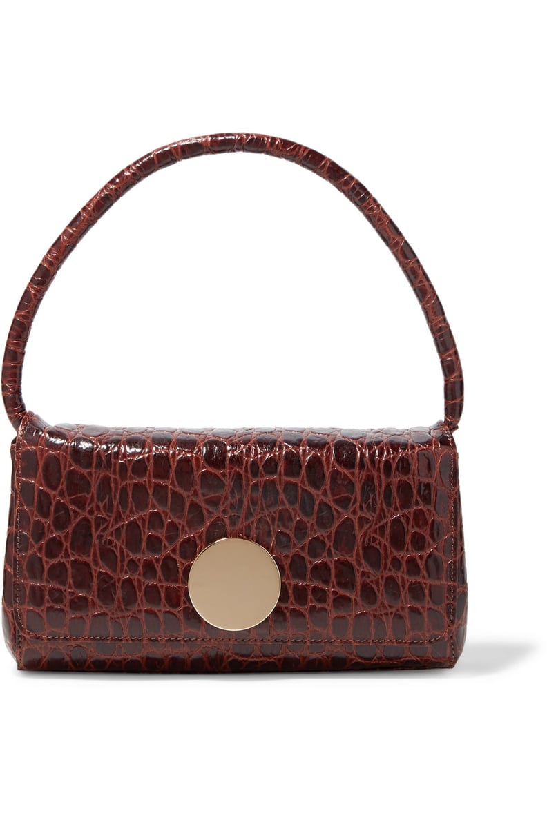 Little Liffner Baguette Croc-Effect Leather Shoulder Bag