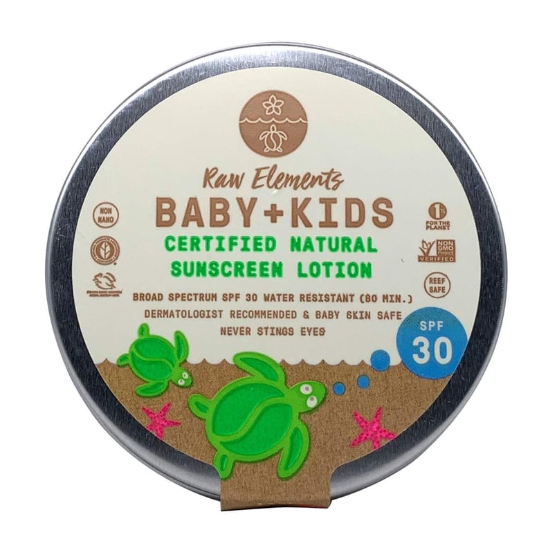 Raw Elements Baby + Kids Sunscreen Lotion Tin, SPF 30