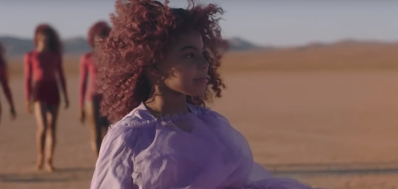 Blue Ivy's Burgundy Natural Hair in "Spirit" Music Video