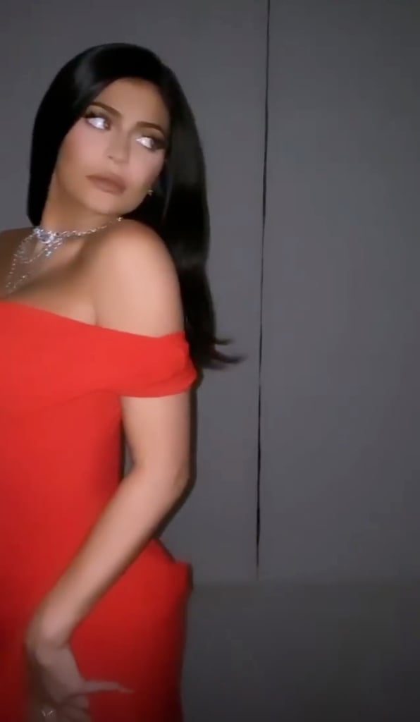 Kylie Jenner's Red Oscars Afterparty Dress Is So Sexy