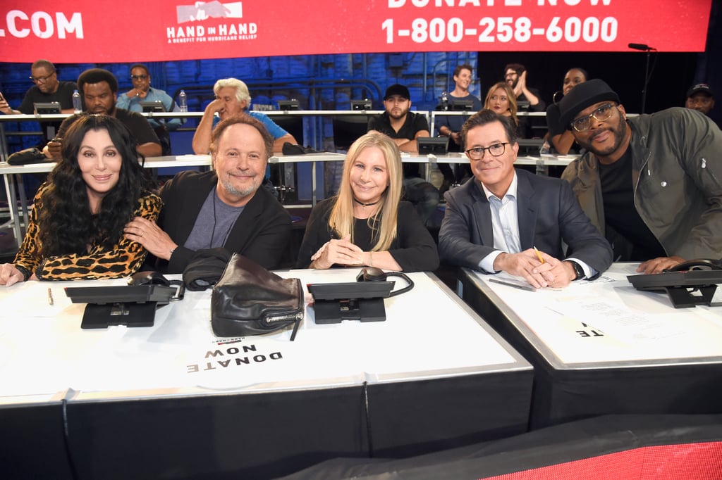 Cher, Billy Crystal, Barbra Streisand, Stephen Colbert, and Tyler Perry
