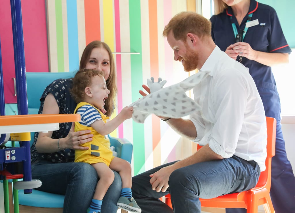 Prince Harry at Sheffield Children’s Hospital July 2019