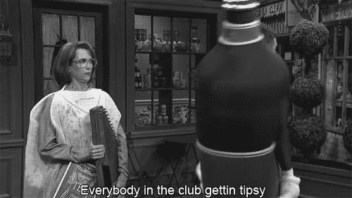 When he got tipsy on Saturday Night Live.