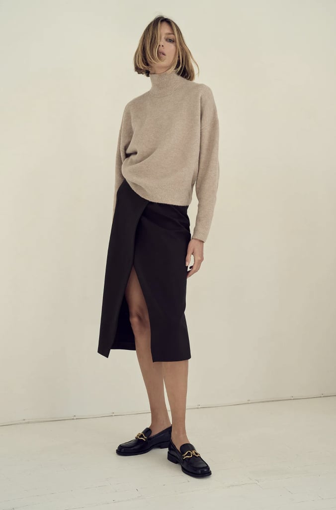 For Timeless Versatility: Mock Neck Sweater
