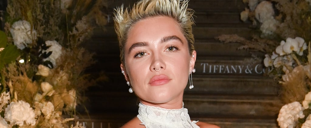 Florence Pugh Wears a Sheer Lace Gown to Elle Style Awards