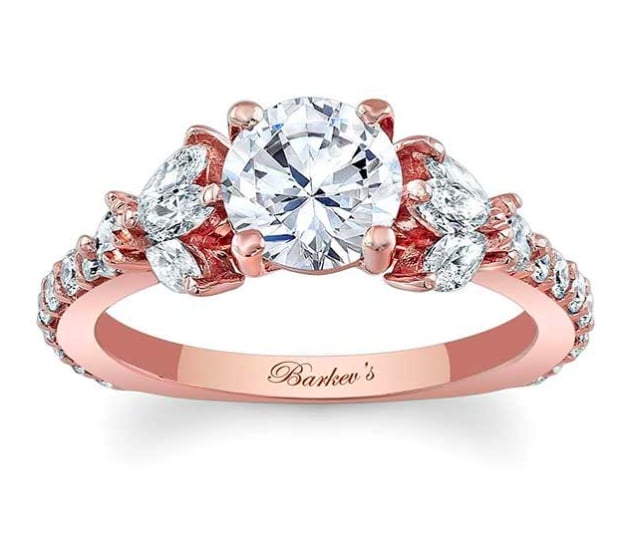 Barkev's Rose Gold Engagement Ring