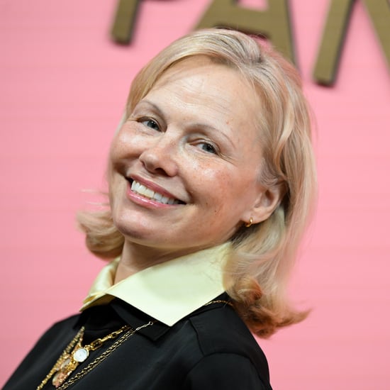 Pamela Anderson Debuts Copper Hair at Paris Fashion Week