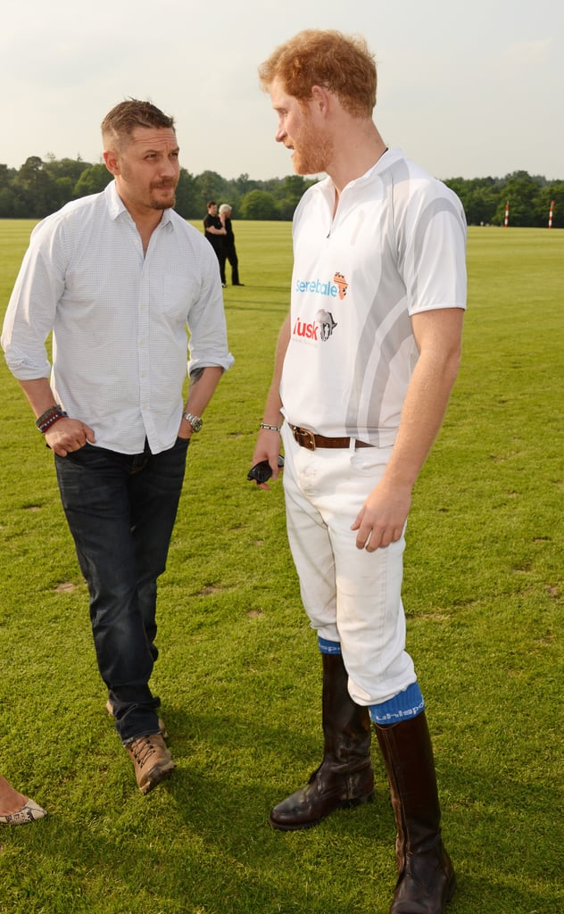With Prince Harry at the Audi Polo Challenge in 2016.