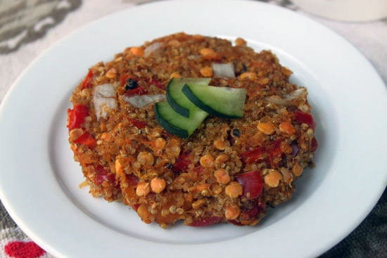 Quinoa Lentil Burgers