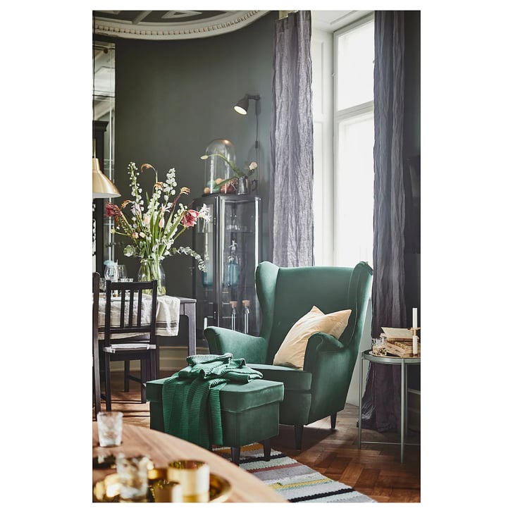 A Big Green Chair Ikea Strandmon Wing Chair Cool Accent Chairs That