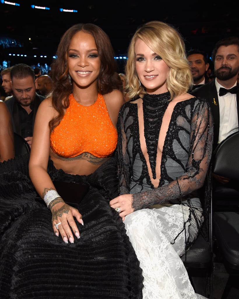 Pictured: Rihanna and Carrie Underwood
