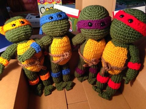 These Teenage Mutant Knitted Turtles