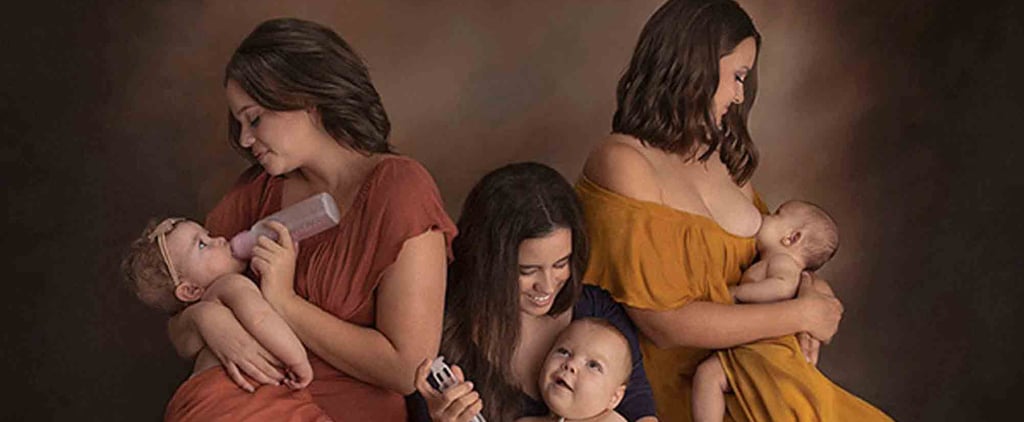 Photo Showing Different Way to Feed Babies
