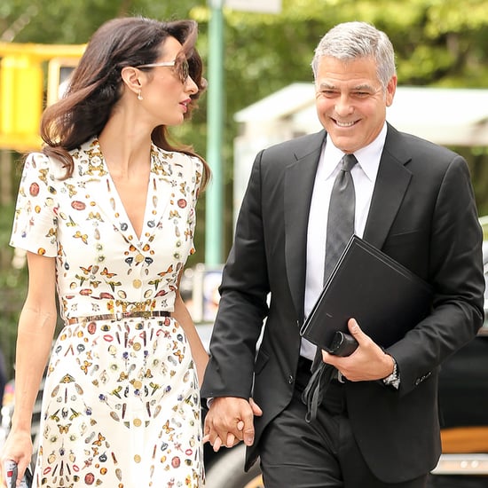 George and Amal Clooney Holding Hands in NYC September 2016