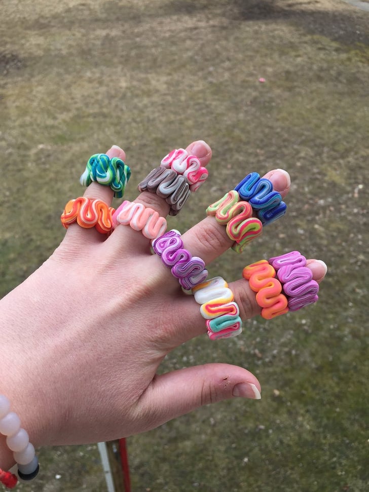 Chunky on sale rings clay