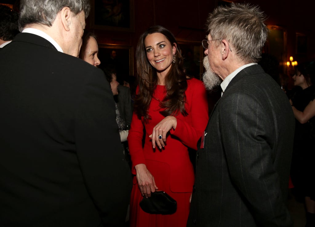 Kate Middleton met with actors during the event.