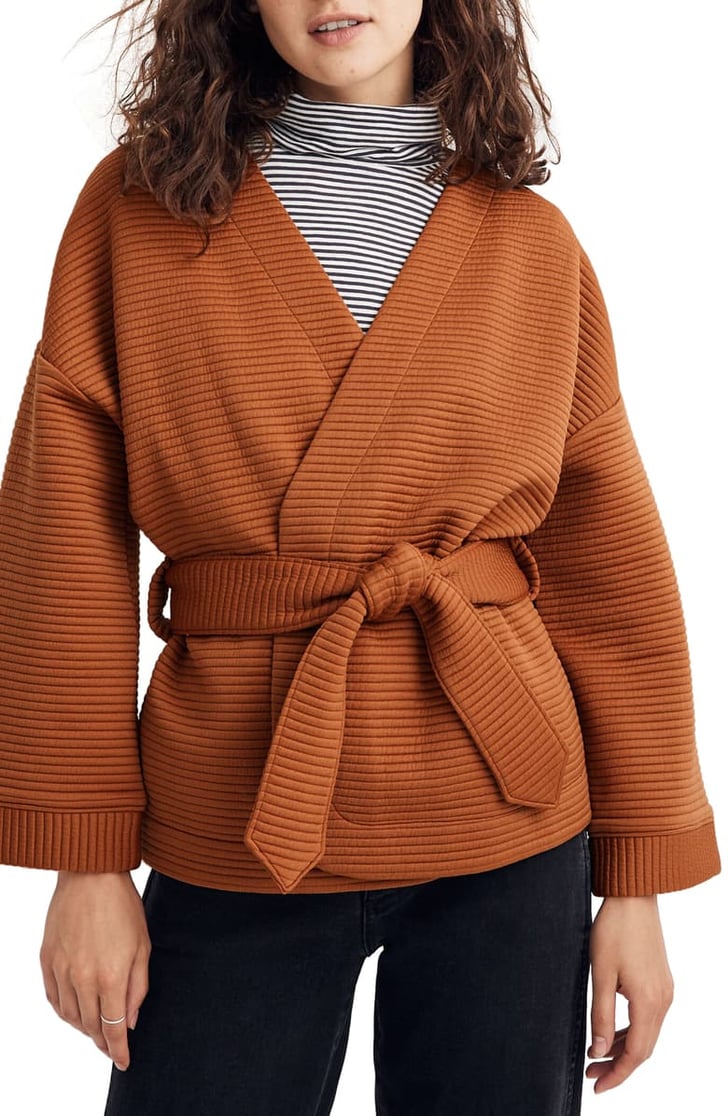 Madewell Texture & Thread Quilted Wrap Jacket The Coolest Clothes to