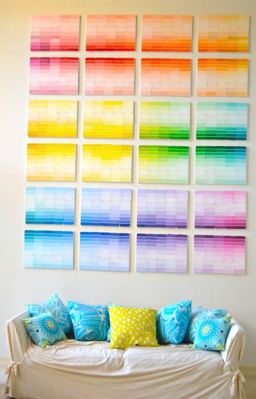 Paint Chip Wall Paint Sample Crafts POPSUGAR Smart Living Photo 16