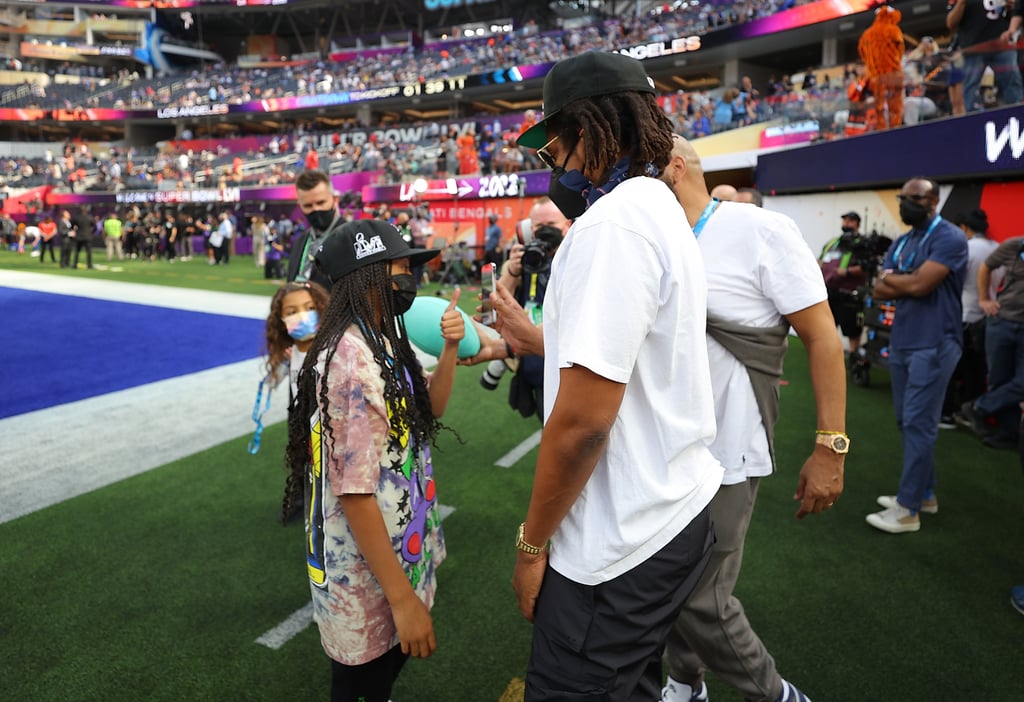 JAY-Z Attends Super Bowl 2022 With Daughter Blue Ivy Carter