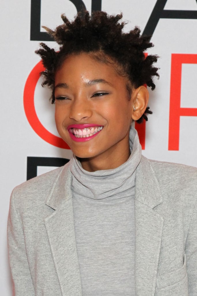Hot Pink Lips Give Willows Short Hair A Girlie Vibe Willow Smith