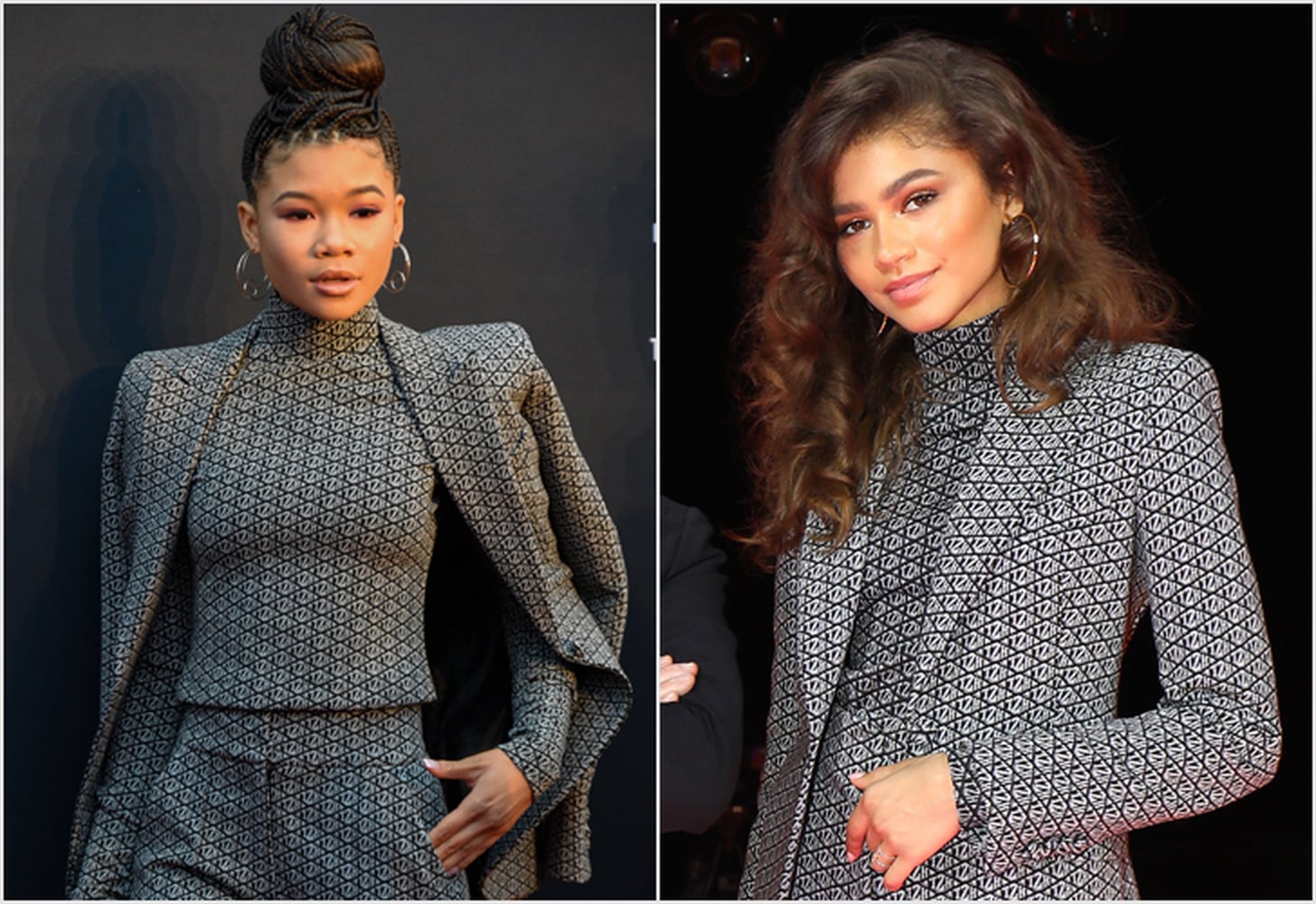 Zendaya and Storm Reid Wore the Same Tommy Hilfiger Suit POPSUGAR Fashion
