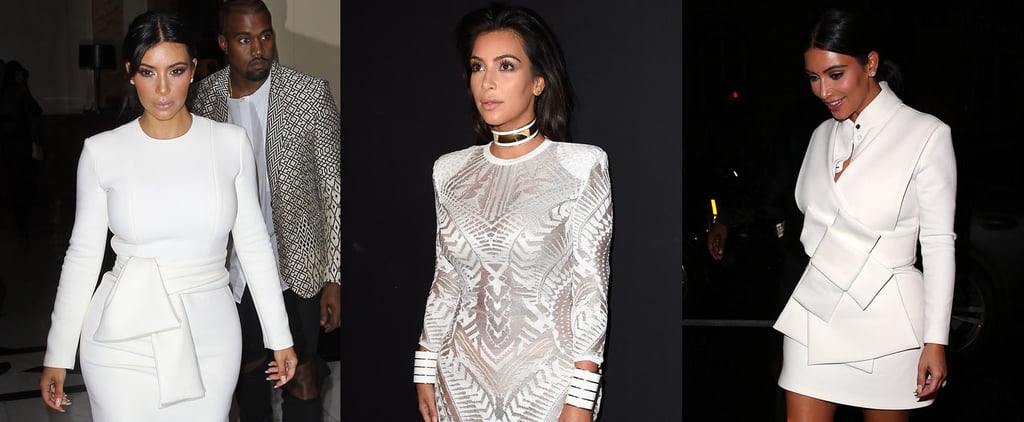 Kim Kardashian at Paris Fashion Week Spring 2015