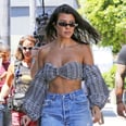 Kourtney Kardashian's Sexy Plaid Crop Top Is Most Definitely Made For the Spotlight