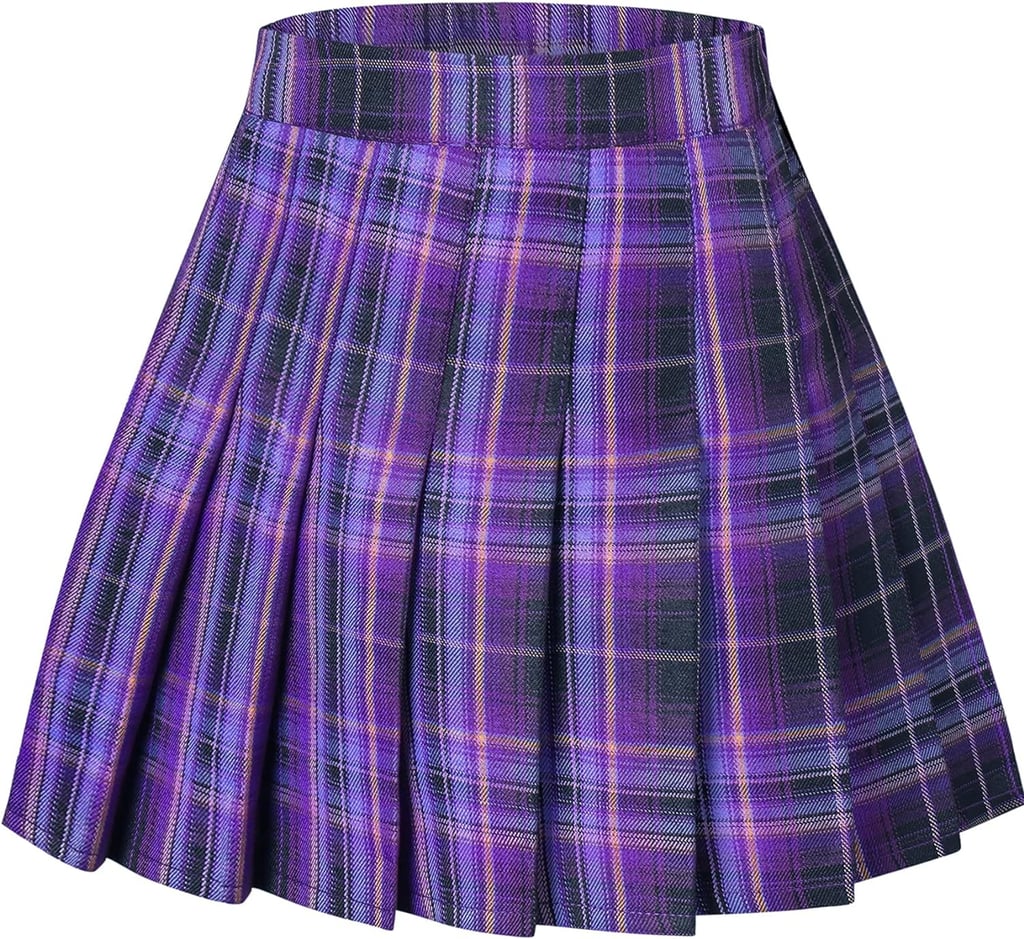 A Pleated Mini Skirt