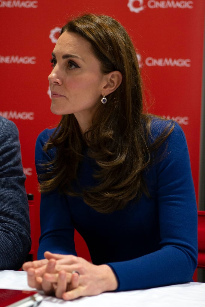 Kate Middleton Blue Jenny Packham Dress in Northern Ireland