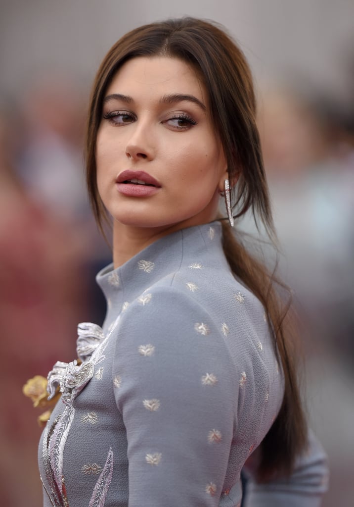 Hailey Baldwin's Brunette Ponytail in May 2015