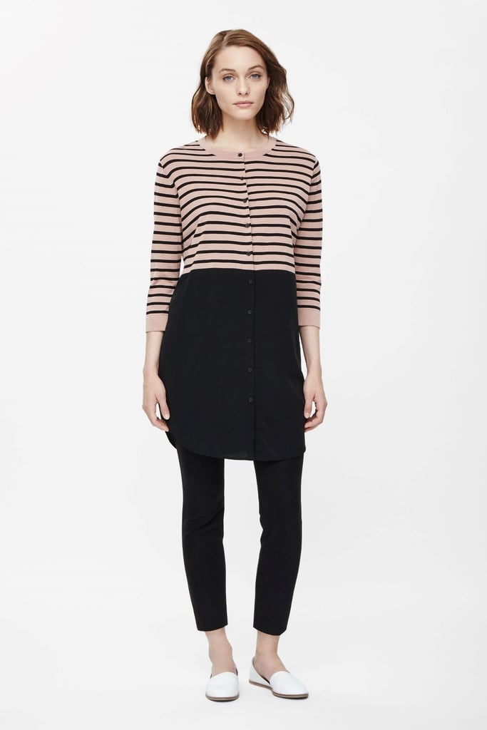Cos Dress With Silk Skirt