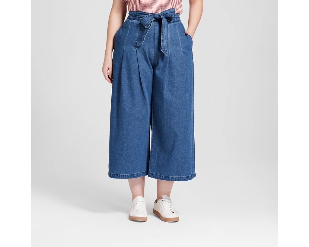 Women's Plus Size Tie Front Wide Leg Jeans | Target Universal Thread