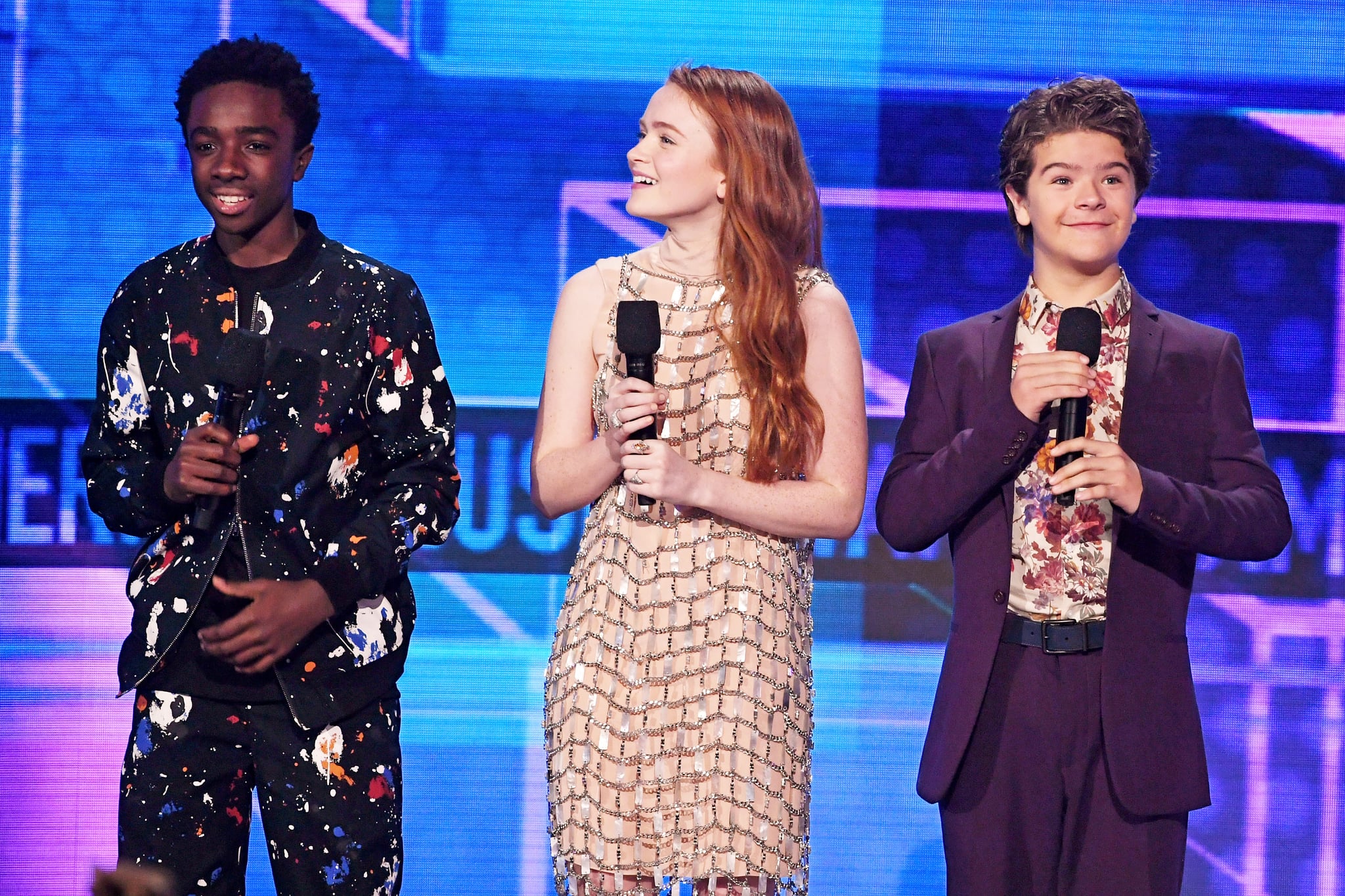 cast of stranger things second season at amas