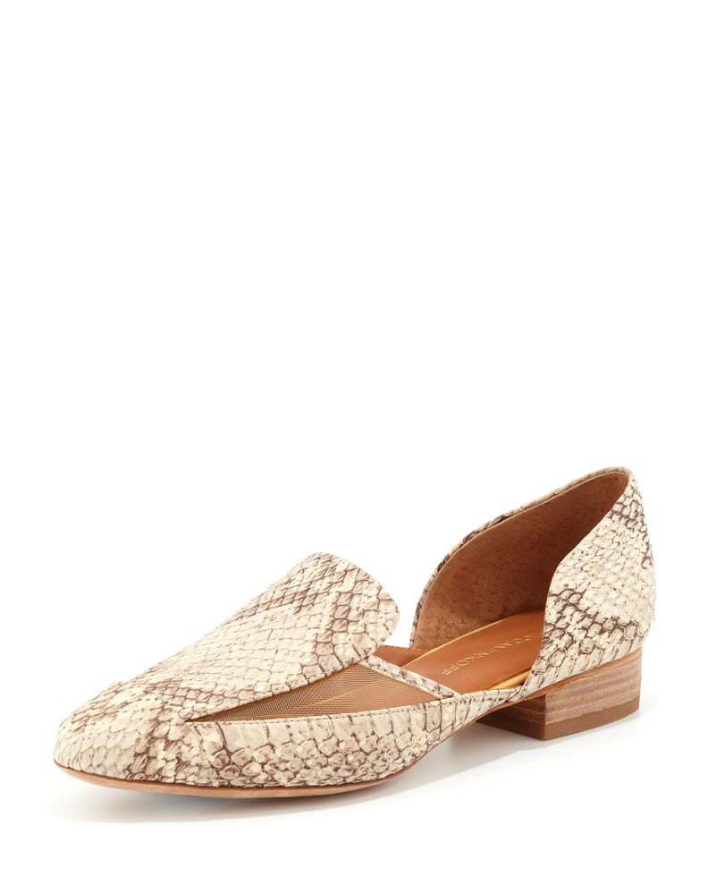 Rebecca Minkoff Snake-Embossed Loafers