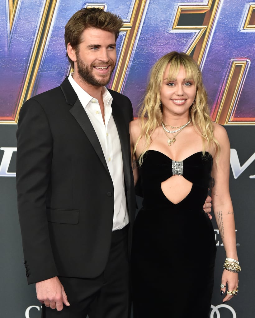 Miley Cyrus and Liam Hemsworth at Avengers Endgame Premiere