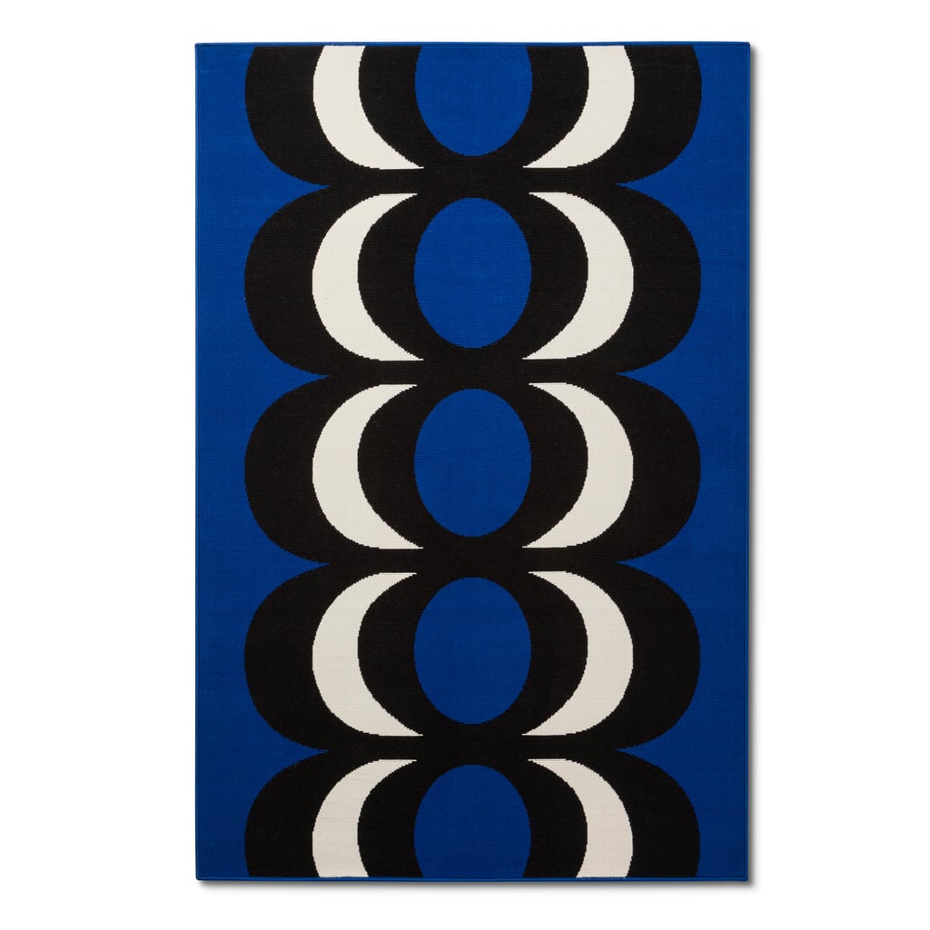 Kaivo print outdoor rug in blue ($80)