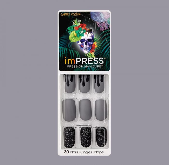 imPRESS Press-on Manicure in Medium in Dark Night